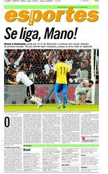11 de Agosto de 2011, Esportes, página 1